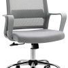 Fauteuil chaise de bureau ergonomique hauteur réglable pivotante 360° revêtement Fauteuil chaise de bureau ergonomique hauteur réglable pivotante 360° revêtement maille gris