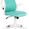 Fullwatt Fauteuil de Bureau Ergonomique avec accoudoirs à Dossier Central Fullwatt Fauteuil de Bureau Ergonomique avec accoudoirs à Dossier Central pour la Maison, Le Bureau, la Salle d'étude (Vert)
