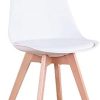 GrandCA HOME 1 chaises, Chaise de Salle à Manger,Chaise scandinave Patchwork,adapté au Salon et à la Salle à Manger (Blanc-1 Chaise)
