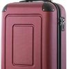 Happy Trolley - Lugano Bagage à Main, Bagage de Cabine, Happy Trolley - Lugano Bagage à Main, Bagage de Cabine, Valise, très léger, TSA, 55 cm, 40L, Bourgogne