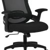 Hbada Chaise de Bureau Ergonomique avec Support Lombaire, Siège de Hbada Chaise de Bureau Ergonomique avec Support Lombaire, Siège de Bureau en Maille, Fauteuil avec Accoudoir et Hauteur Réglable, Noir