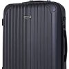 ITACA - Valise Trolley 66 cm en ABS. Rigide et ITACA - Valise Trolley 66 cm en ABS. Rigide et Légère. Poignée Télescopique, 2 Anses Rétractables, 4 Roues. Taille Moyenne. Cadenas à Combinaison T71560, Color Anthracite