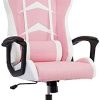 IntimaTe WM Heart Chaise Gaming Ergonomique, Siege Gamer Pivotant, Dossier IntimaTe WM Heart Chaise Gaming Ergonomique, Siege Gamer Pivotant, Dossier Haut, Assise Rembourrée, Racing Chaise Fauteuil de Bureau avec Appui-tête et Soutien Lombaire Ajustables, Rose