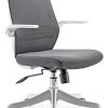 SIHOO Chaise de Bureau rotative à 360 °, Siege de SIHOO Chaise de Bureau rotative à 360 °, Siege de Bureau Ergonomique en Maille avec Support Lombaire Confortable, accoudoirs Pliables et réversibles, Fauteuil de Bureau avec Roues en Nylon (Gris)