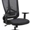 SONGMICS Fauteuil de Bureau Ergonomique avec mÉcanisme basculant, Chaise de SONGMICS Fauteuil de Bureau Ergonomique avec mÉcanisme basculant, Chaise de Bureau en Maille, Respirant, Appui-tÊte et Accoudoirs RÉglables, Support Lombaire, Confortable et Fiable, Noir OBN53BK