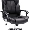 SONGMICS Fauteuil de Bureau, Large Assise rembourrée, avec Appui-tête, Hauteur SONGMICS Fauteuil de Bureau, Large Assise rembourrée, avec Appui-tête, Hauteur réglable, Ergonomique, Noir OBG57B