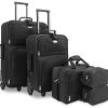 Set de 5 valises Trolley Souple 2 Roues Sac à Set de 5 valises Trolley Souple 2 Roues Sac à bandoulière Set de Voyage Bagagerie Vanity