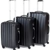 TecTake Lot de 3 Valises Trolley Valise Rigide à roulettes TecTake Lot de 3 Valises Trolley Valise Rigide à roulettes - diverses Couleurs au Choix