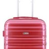 Valise Cabine Extensible 55 x 35 x 21(25) cm Worldline Valise Cabine Extensible 55 x 35 x 21(25) cm Worldline ABS & Polycarbonate 4 roulettes Serrure TSA Rouge
