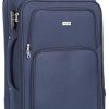 Valise Taille Moyenne 67cm - ALISTAIR Plume - Toile Nylon Valise Taille Moyenne 67cm - ALISTAIR Plume - Toile Nylon Ultra légère et résistante - 4 Roues - Marque française (Bleu Marine)