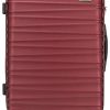 WITTCHEN Valise de Chariot de Valise de Taille Moyenne Stable WITTCHEN Valise de Chariot de Valise de Taille Moyenne Stable Valise de Wittchen ABS Chariot à Coque Dure 4 roulettes Serrure à Combinaison Rouge (Burgund)