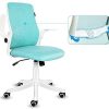 YU YUSING Chaise de Bureau Fauteuil Siège Ergonomique avec Accoudoirs YU YUSING Chaise de Bureau Fauteuil Siège Ergonomique avec Accoudoirs Pliables, Dossier Inclinable, Support Lombaire, Pivotant à 360 °,Hauteur Réglable, Vert