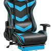 Yaheetech Chaise Gaming Fauteuil Gamer Ergonomique avec Appui-tête, Soutien Lombaire Yaheetech Chaise Gaming Fauteuil Gamer Ergonomique avec Appui-tête, Soutien Lombaire Ajustables, Accoudoir Réglable, Siège Pivotant, Charge de 140kg, Néon Bleu