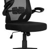 Yaheetech Chaise de Bureau Ergonomique Fauteuil de Direction en Maille Yaheetech Chaise de Bureau Ergonomique Fauteuil de Direction en Maille Fauteuil pour Ordinateur avec Accoudoirs Pliables Dossier Inclinable Hauteur Réglable à Roulettes Noir