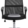 Yaheetech Chaise de Bureau Executive Ordinateur Dossier Haut Fauteuil de Yaheetech Chaise de Bureau Executive Ordinateur Dossier Haut Fauteuil de Bureau Pivotant Réglable en Hauteur pour Etude Studio Chambre Gris