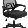 Yaheetech Chaise de Bureau à roulettes Maille Mesh Fauteuil Ordinateur Yaheetech Chaise de Bureau à roulettes Maille Mesh Fauteuil Ordinateur Ergonomique Inclinable Pivotant Siège et Base Plus Larges Hauteur Réglable avec Accoudoirs Noir