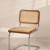Sensoreve - Chaise de Salle à Manger en rotin, cannage en Canne de rotin, Cadre en Bois (Bois Marron)