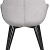 WOLTU 2 Chaises de Salon Chaises de Salle à Manger matière en Velours et métal,BH153gr-2 Gris