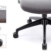 3129Nfl6jwL._AC_.jpg Amoiu Chaises de Bureau en Maille Tissu, Chaises Fauteuil Exécutif Accoudoirs Multi Fonction,Soutien Lombaire Ajustable, Siège Ergonomique Inclinable Appui,Gris