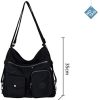 314bHLKmQL._AC_.jpg NOTAG Sac à Main Femmes, Multi Poches Sac Bandoulière Imperméable en Nylon Sac Cabas avec Voyage