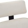 CLP Fauteuil De Bureau Ergonomique Dayton Similicuir I Assise Rembourrée I Chaise De Bureau Réglable en Hauteur avec Accoudoirs Et roulettes, Couleur:Noyer/Blanc
