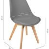 319aQl9DQS._AC_.jpg Mc Haus Lena Dark Grey X2 Pack 2 chaises de Salle a Manger, Polypropylène, Gris foncé, 56x48x81cm