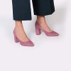 319Tbxjx2dL._AC_.jpg Kate - Escarpins Chaussures Femme en Cuir avec Talon Large de 5 cm - Fabriqué en Espagne - Doublure en Cuir - Semelle antidérap - Daim Suede - Chaussures Confort Tendance