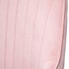 Zoyo Rose Chaise de Bureau en Velours Ergonomique Fauteuil Chaise D'ordinateur Pivotant Chaise de Travail Réglable Chaise de Manucure avec Fonction d'inclinaison (Rose avec Bras)