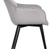 WOLTU 2 Chaises de Salon Chaises de Salle à Manger matière en Velours et métal,BH153gr-2 Gris