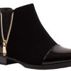 Primtex Bottines Chelsea Femme à Zip Motif Croco Verni Simili Cuir Boots Petit