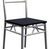 CASARIA Ensemble 5 pièces Paul Noir 1 Table 4 chaises MDF métal laqué Cuisine Ensemble Table et chaises pour Salle à Manger