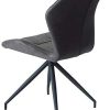 Damiware Rocky Lot de 2 Chaises Salle à Manger Confort Revêtement en Tissu (Stone)