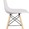 WV LeisureMaster Lot de 6 Chaises Blanches de Salle à Manger Chaise de Cuisine avec Pieds en Bois