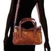 Desigual PU Hand Bag, Handbag Femme, Marron, Taille Unique