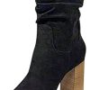 31bNuDgQosL._AC_.jpg Dasongff Bottines de Cheville à Talon Moyen Bottes Mollets Larges Femme Boots Chelsea Bottes Courtes Silp on Bottes Montantes Bout Pointu Femme Pas Cher