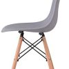 WV LeisureMaster Lot de 6 Chaises Blanches de Salle à Manger Chaise de Cuisine avec Pieds en Bois,Gris