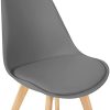 31f8RrsnXJS._AC_.jpg Mc Haus Lena Dark Grey X2 Pack 2 chaises de Salle a Manger, Polypropylène, Gris foncé, 56x48x81cm
