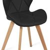31hhxbw7kVL._AC_.jpg IDMarket Lot de 4 chaises ROBINE Noires pour Salle à Manger