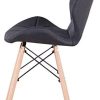 31j-ovslEtL._AC_.jpg Zmall Lot de 8 chaises de salle à manger rembourrées en lin avec pieds en bois, coussin d'assise doux pour maison, restaurant, réception, coin salon