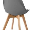31pm-00puS._AC_.jpg Mc Haus Lena Dark Grey X2 Pack 2 chaises de Salle a Manger, Polypropylène, Gris foncé, 56x48x81cm