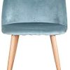 BenyLed Lot de 4 Chaises de Salle à Manger Rembourrées avec Dossier en Velours Doux et Pieds Réglables en Métal Style Bois (Vert)