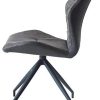 Damiware Rocky Lot de 2 Chaises Salle à Manger Confort Revêtement en Tissu (Stone)