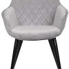 WOLTU 2 Chaises de Salon Chaises de Salle à Manger matière en Velours et métal,BH153gr-2 Gris