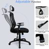 411XXeZiKhL._AC_.jpg Chaise de bureau ergonomique, chaise de bureau, chaise ergonomique avec appuie-tête et support lombaire, dossier et siège respirant, charge maximale 130 kg