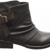 Angkorly - Chaussure Mode Bottine Motard Cavalier Femme perforée Boucle lanière Talon Bloc 3 CM - Intérieur Fourrée