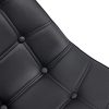 4135MPijQQL._AC_.jpg IDIMEX Lot de 4 chaises Alvaro pour Salle à Manger ou Cuisine avec 4 Pieds en métal Noir et Assise capitonnée, revêtement synthétique Noir