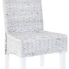 vidaXL 6X Chaise de Salle à Manger Rotin Kubu Bois de Manguier Cuisine Dîner