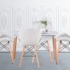 MeillAcc Un lot de 4 chaises de salle à manger médiévale scandinave, chaises en lin avec pieds en bois, adaptées pour les restaurants, le salon