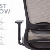 417U8httXUL._AC_.jpg Amoiu Chaises de Bureau en Maille Tissu, Chaises Fauteuil Exécutif Accoudoirs Multi Fonction,Soutien Lombaire Ajustable, Siège Ergonomique Inclinable Appui,Gris