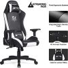 417gq8VQAS._AC_.jpg GTRACING Chaise Gaming Fauteuil de Bureau Siège Ergonomique Fonction Berçante et Pivotante avec Accoudoirs 4D et Coussin Lombaire et Appui-Tête Mobile Réglable en Hauteur Séries de GTPLAYER (Blanc)